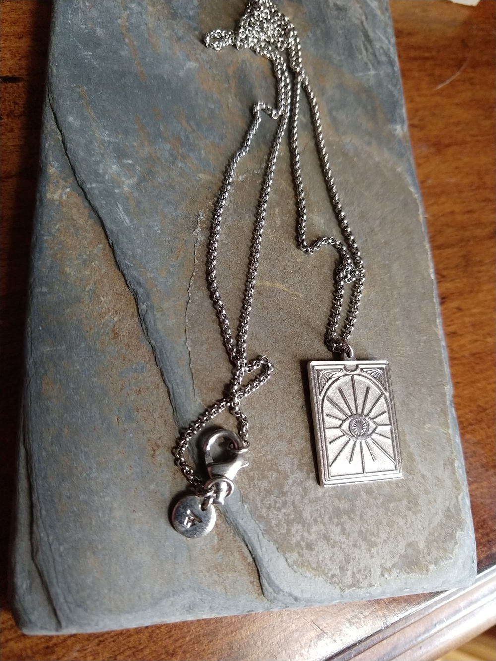TOM WOOD Sterling Silver 925 Tarot Sun Pendant Necklace
